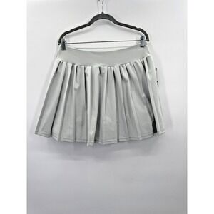 Level Up Active Light Gray Skort Skirt XL Media Pocket Athleisure Tennis Golf